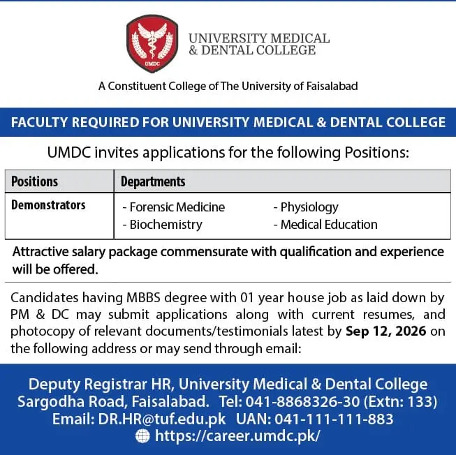 Faculty Required