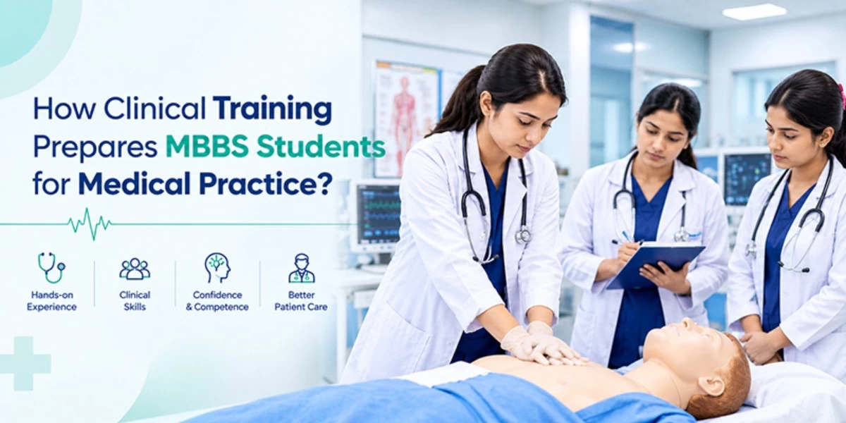 MBBS students gaining clinical training and hands-on medical experience